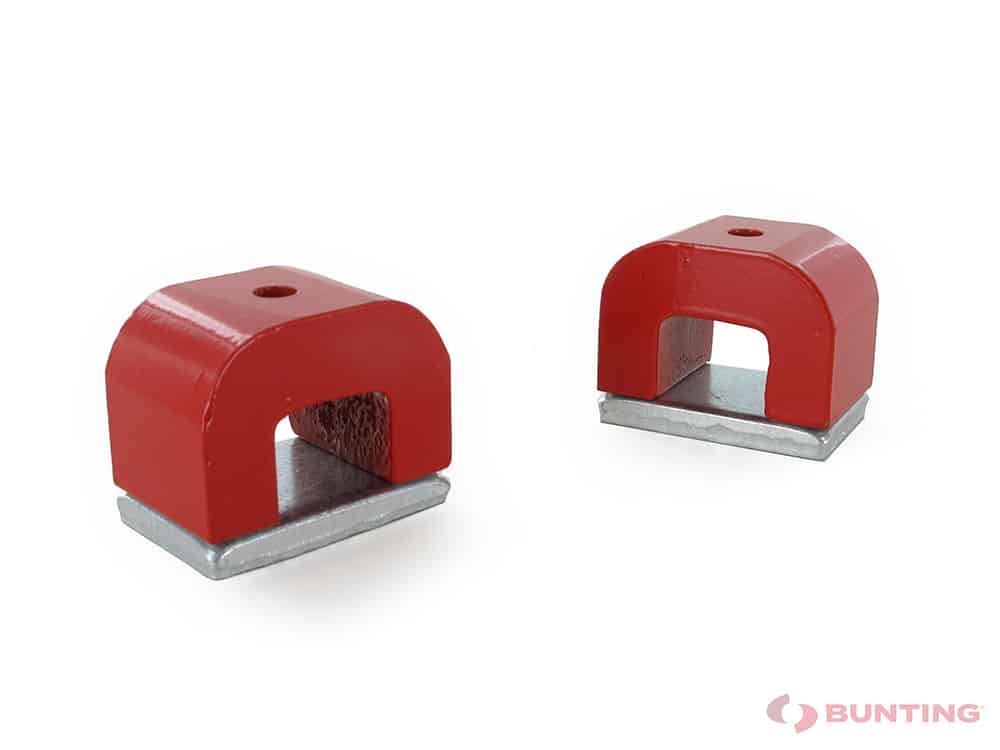 Two red power magnets