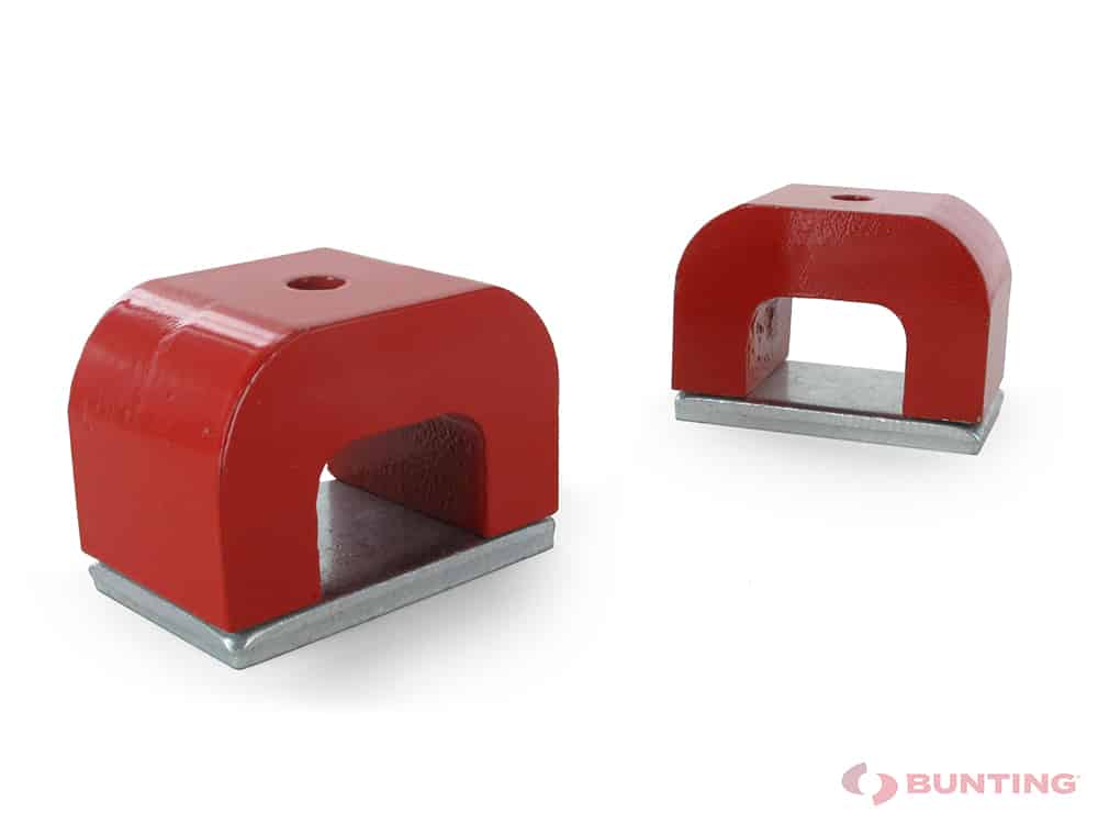 Two red power magnets