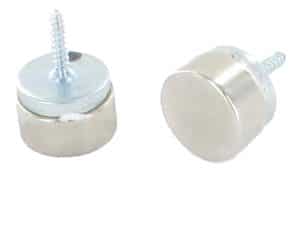 Elite IF4 flush finish nickel coated magnetic catches with fixing nail