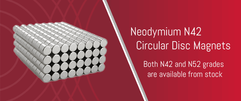 Neodymium N42 circular disc magnets