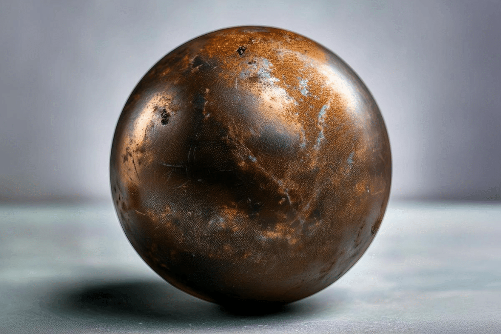 Corroded neodymium magnet sphere